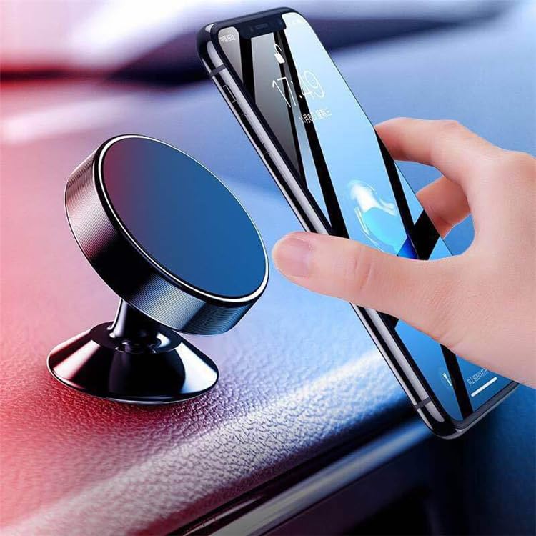 Rotation-Enabled Magnetic Mobile Phone Holder for Car Dashboard - Image 4