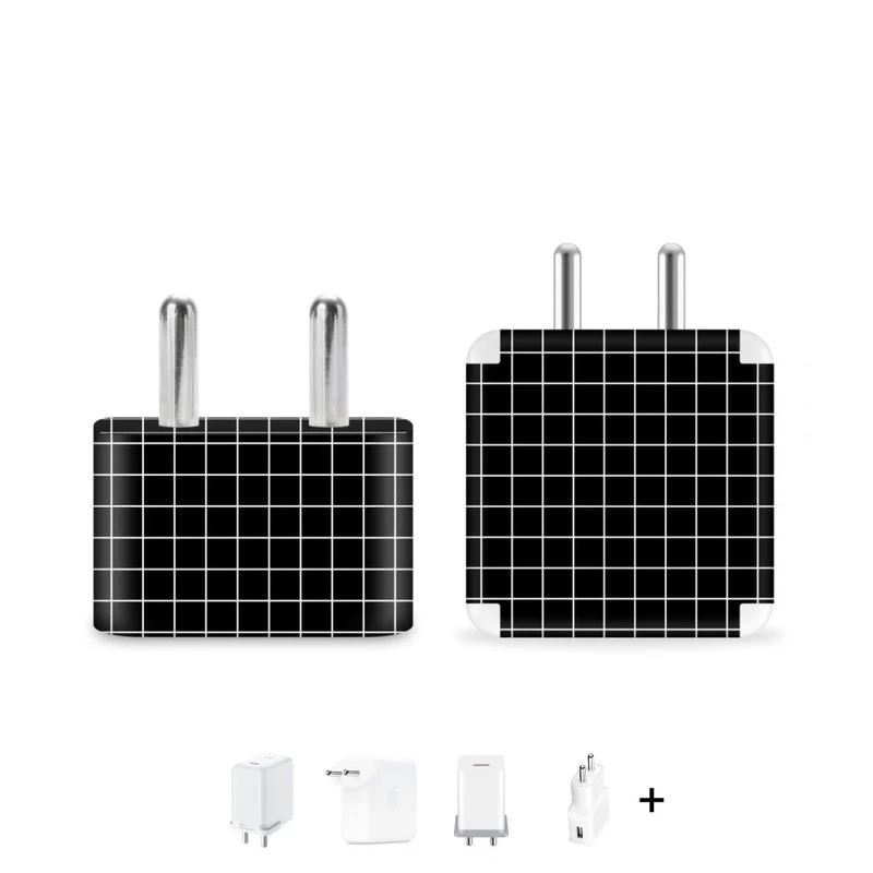 Squares Black Charger Skin