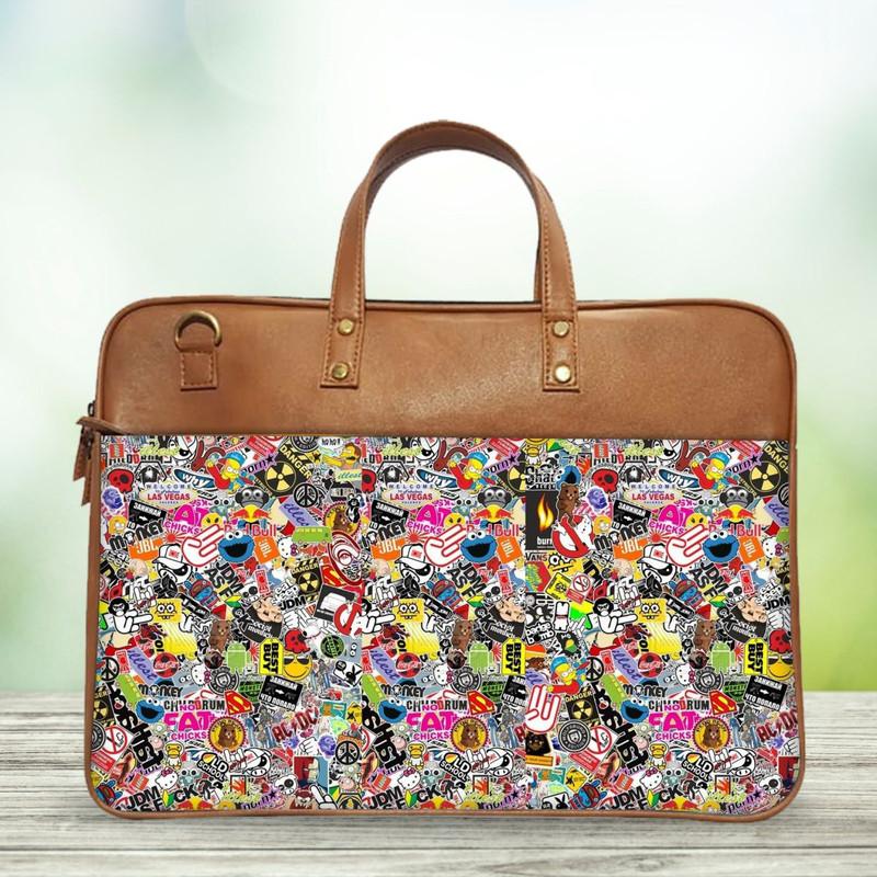 Sticker Bomb Classic Laptop Bag - Image 4