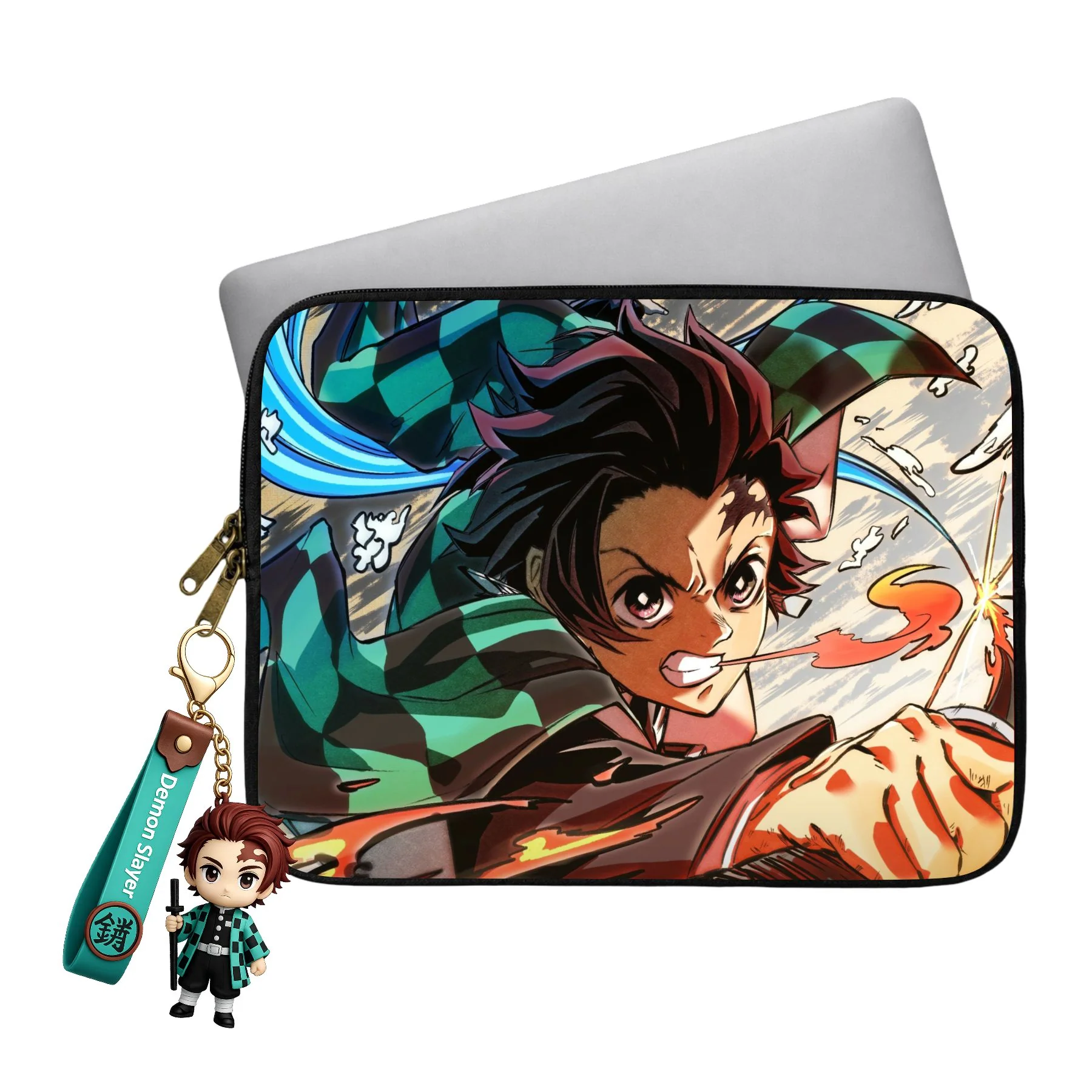 Tanjiro Laptop Sleeve With Charm