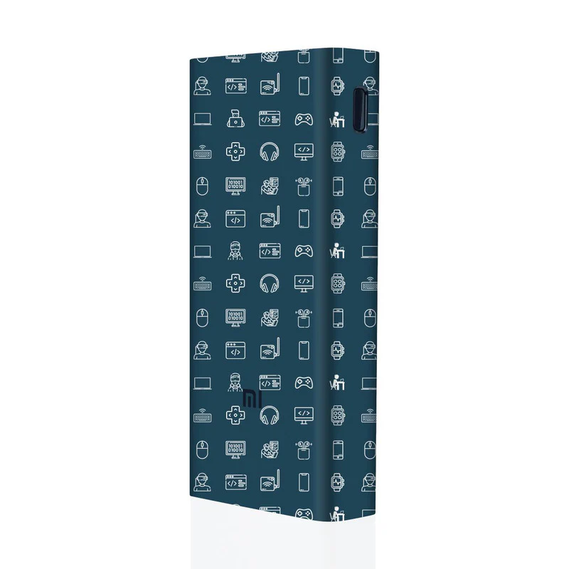 Tech Icons Blue Mi Powerbank Skins
