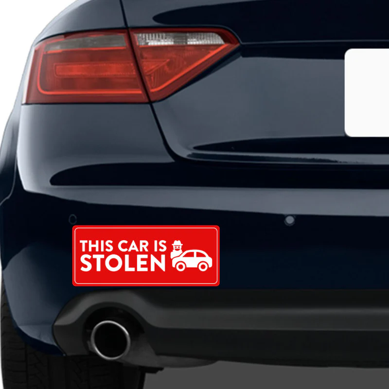 This Car Is Stolen Car Bumper Sticker - Image 2