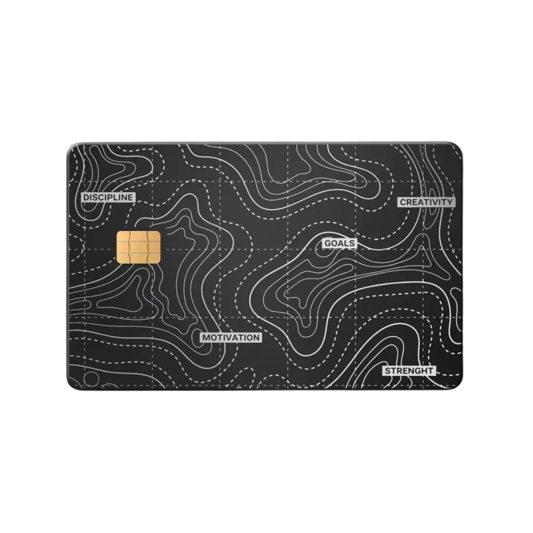 Topography Metal Card