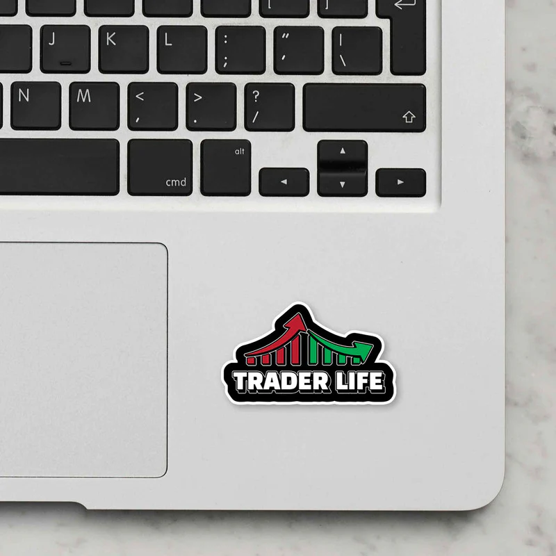 Trader Life Laptop Sticker - Image 2