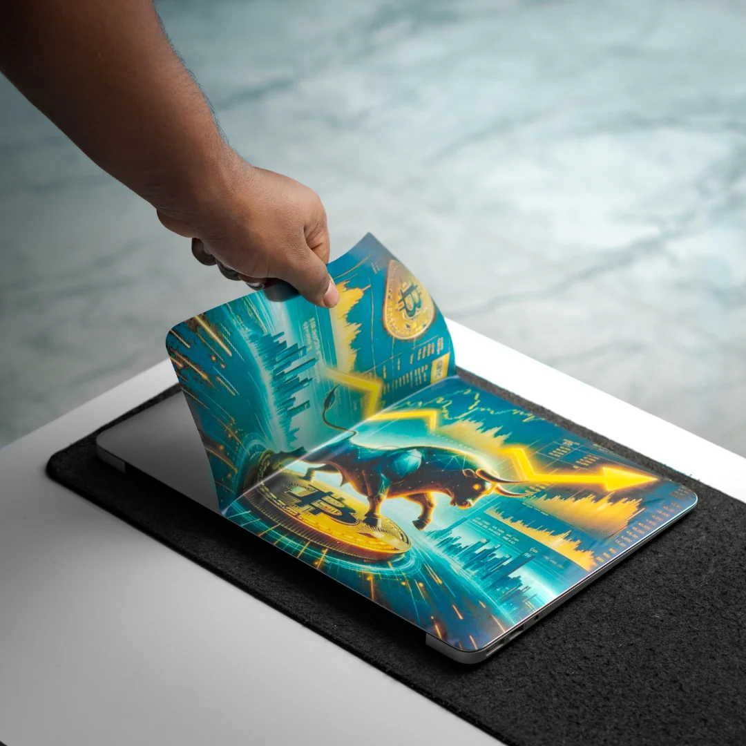 Transparent Bull Trading 3M Laptop Skin