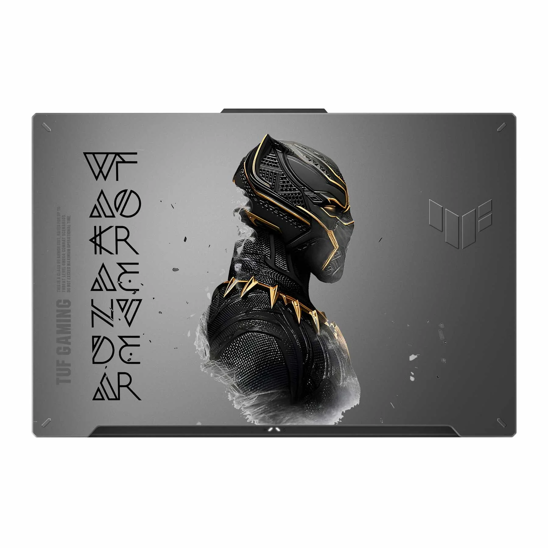 White Wakanda Transparent 3M Laptop Skin
